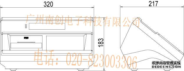 XK3190-DS8稱(chēng)重顯示器產(chǎn)品尺寸